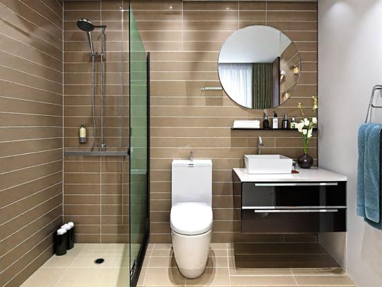 Modern luxury bathroom interior