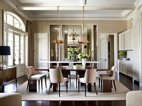 Elegant neoclassical dining room