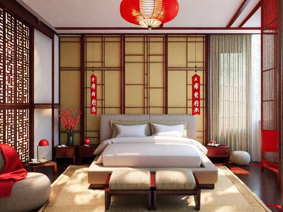 Serene Tang Dynasty bedroom