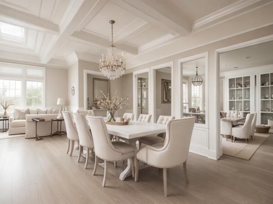 Elegant dining room with decor