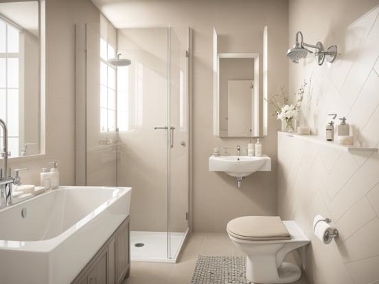 Modern premium bathroom render