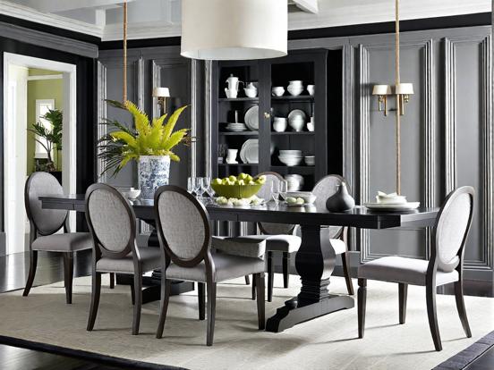 Dark elegant dining room set