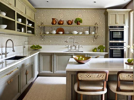 Two luxury chairs kitchen design