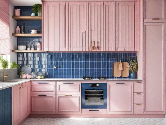 pink kitchen