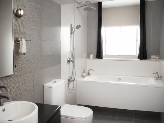 White toilet beside bathtub