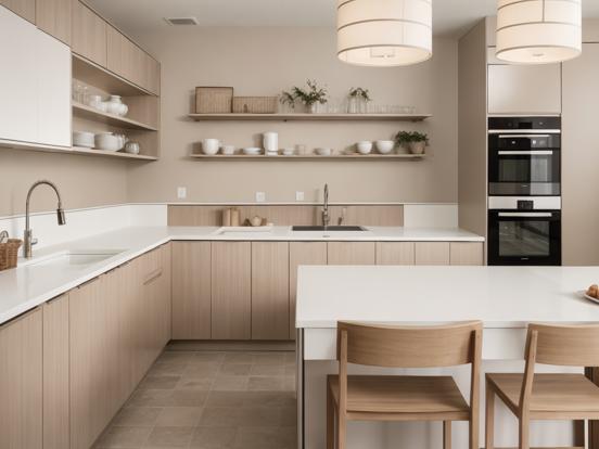 earthy neutrals kitchen