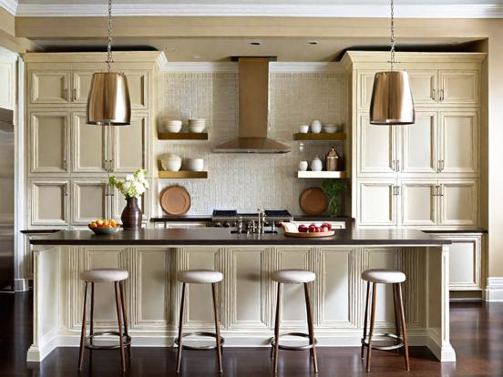 Luxury kitchen island bar