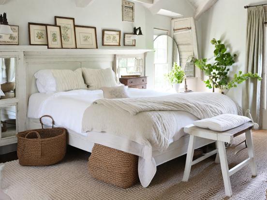 Serene cream bedroom setup