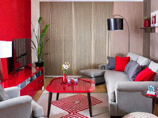 Small Red Living Room Ideas