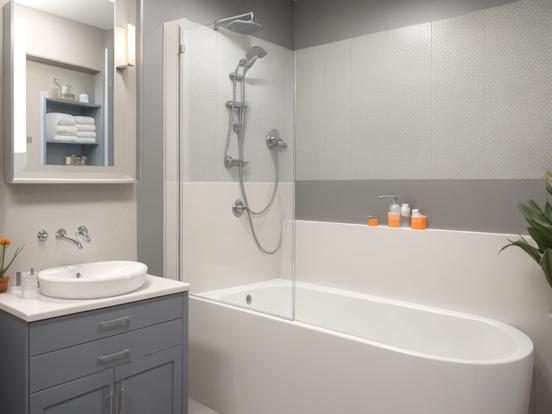 Grey and Orange Bathroom Ideas