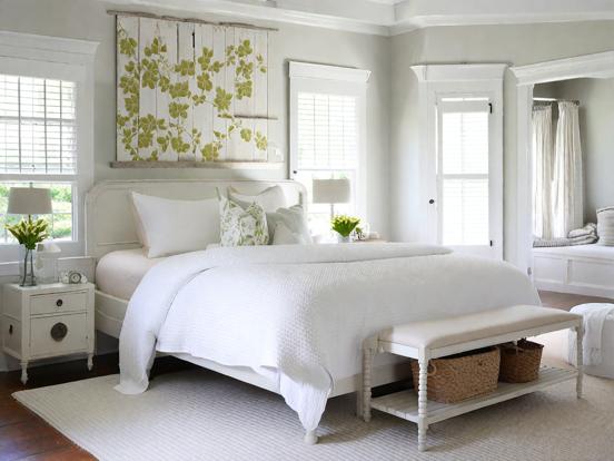 Serene white cream bedroom