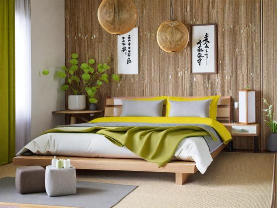 Serene Asian bedroom decor