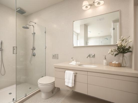 Modern premium bathroom interior