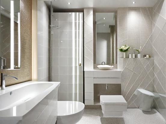 Luxury modern bathroom interior