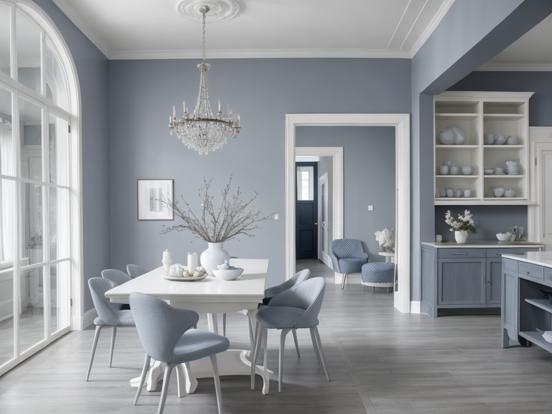 crisp winter dining room