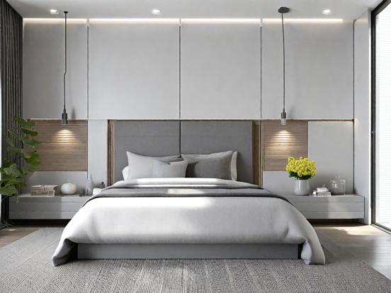 Minimalist serene bedroom