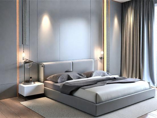 Serene luxury bedroom design