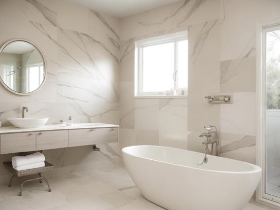 Luxury marble bathroom design