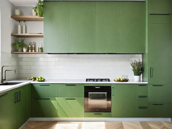 green kitchen