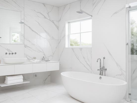 White gold marble bathtub closeup