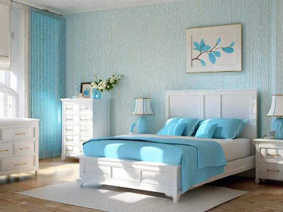 skyblue bedroom