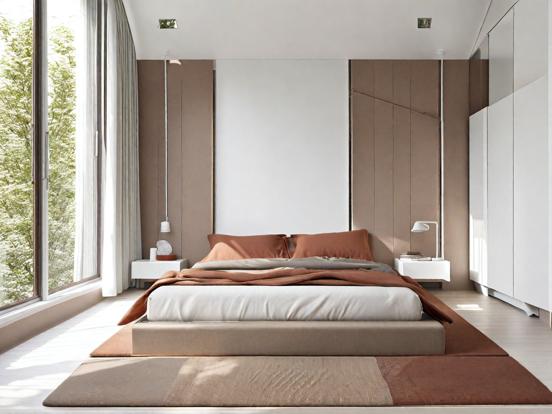 Serene minimalist bedroom