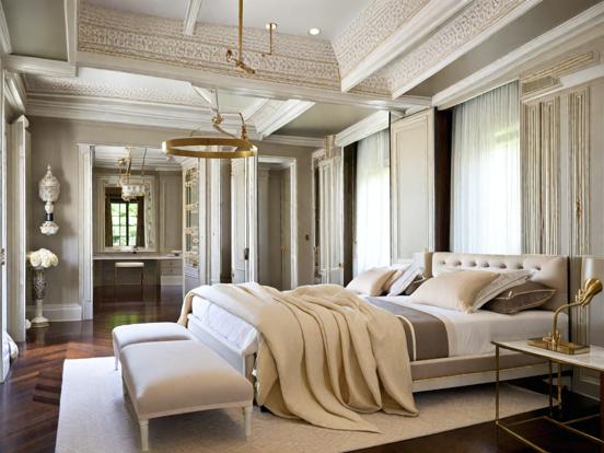 Elegant neoclassical bedroom