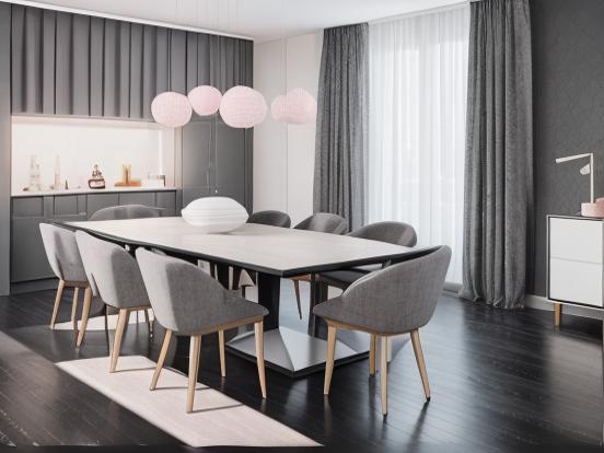 Modern minimalist dining room