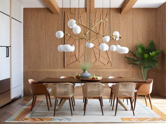 Midcentury table chairs decor