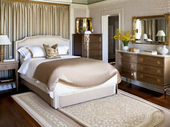 Luxury gold cream bedroom