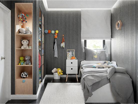 Child's bedroom with toys