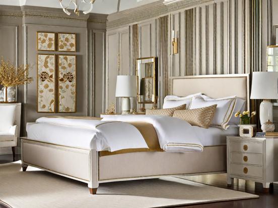 Serene gold luxury bedroom