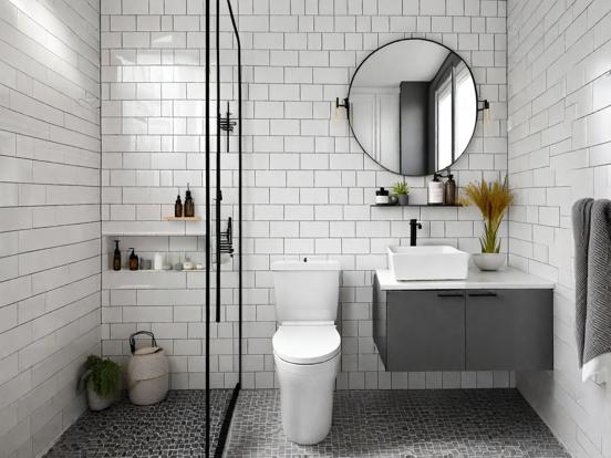 Modern sleek bathroom design