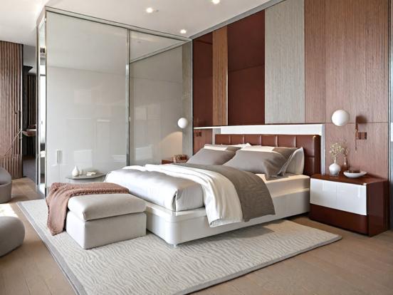 Serene luxury bedroom design