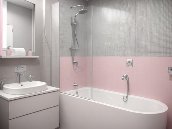 Pink and Grey Bathroom Ideas