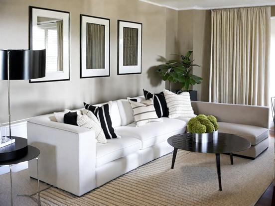 Chic monochrome living space