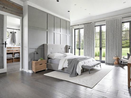 Serene minimalist bedroom