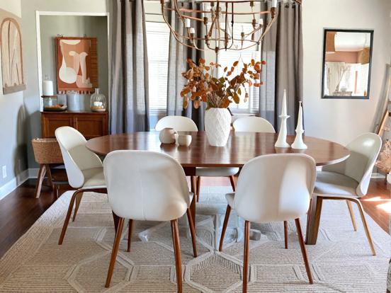 Midcentury dining room decor