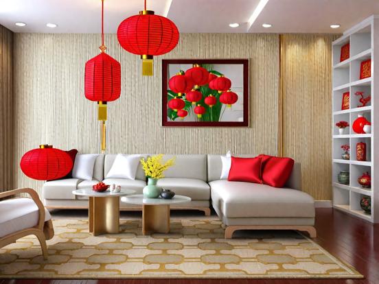 Bright Asian style living room