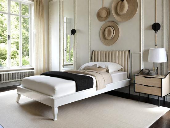 Serene 1920s style bedroom