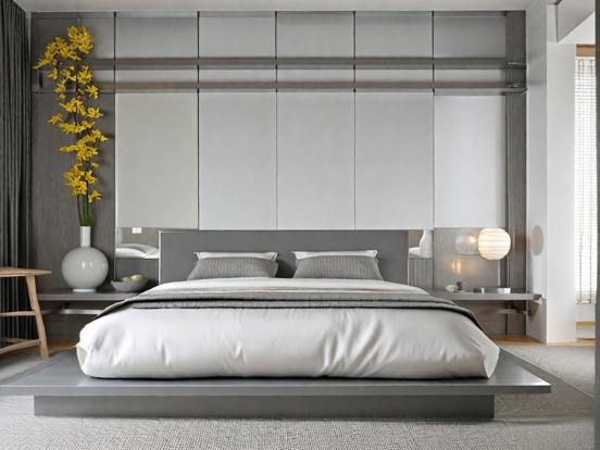 Serene minimalist bedroom