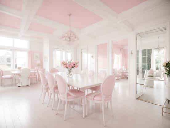 Bright pink candy style room