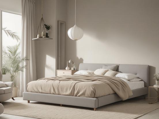 Serene minimalist bedroom