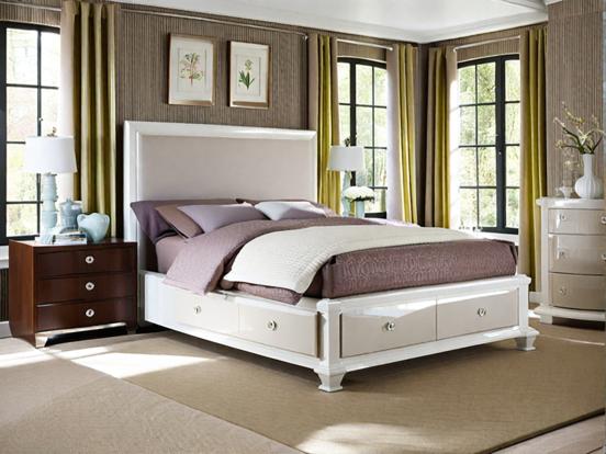 Serene cream bedroom luxury bed