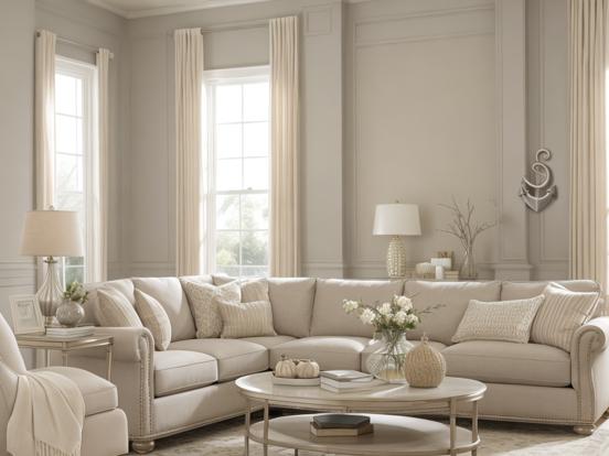 Cream sofa pillows coffee table