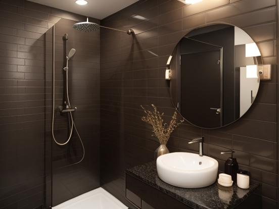 Modern premium bathroom closeup