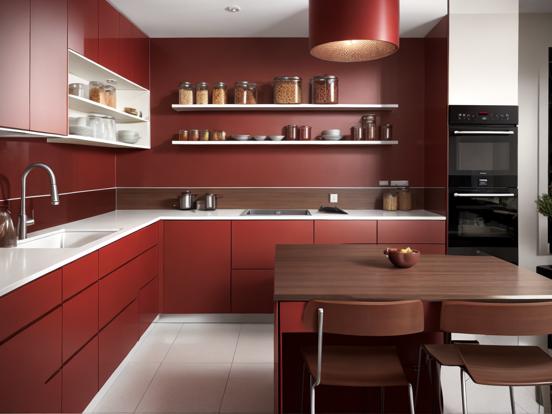 Red and Brown Kitchen Ideas