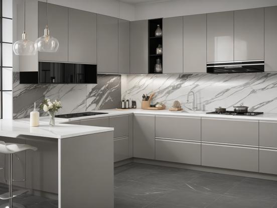 Luxury marble kitchen design