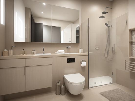 Modern sleek bathroom design