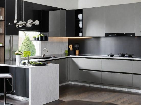 Luxury dark bespoke kitchen